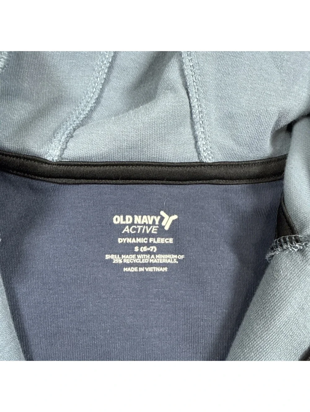 Old Navy Kids 1/4 Zip Hoodie Size S 6-7 Blue Long Sleeve Pullover Sweatshirt